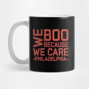 We boo because we care Mug